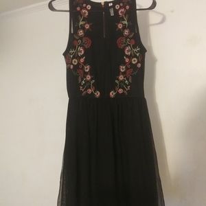 Xhilaration Women's size Small black floral dress